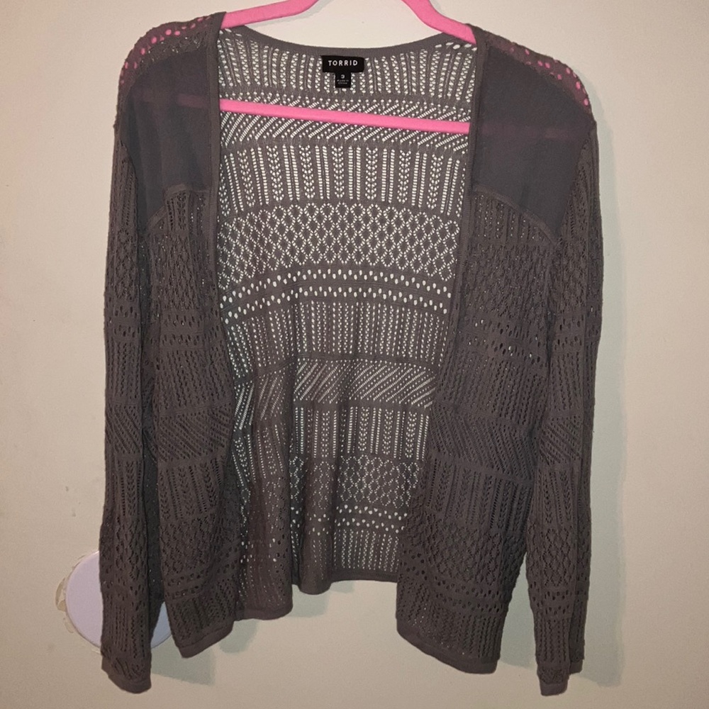 Torrid cropped cardigan